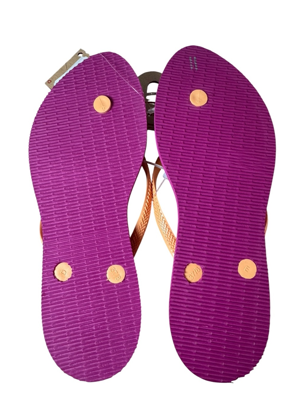NWT Havaianas Women’s Slim Point Rose Gum Size 7 Flip Flops - Picture 6 of 8